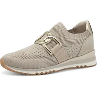 Marco Tozzi Damen Slip On Sneaker zum Schlupfen Elastisch, Beige (Dune Comb), 40 EU