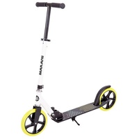 Makani Kinderroller Dusty aus Alu Hinterradbremse Seitenständer PU-Räder 2-Rad gelb