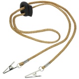 Non-Brand Serviettenkette Serviettenkettchen Serviettenhalter mit Clip für den Hals, aus Polyester