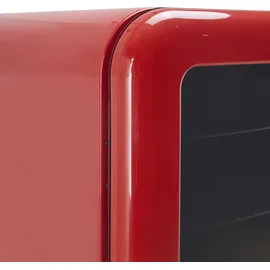Hanseatic HBC68ERRH Getränkekühlschrank (70 l, 680 mm hoch, Rot)