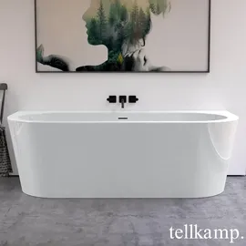 Tellkamp Solitär Wall Vorwand-Badewanne 180 x 79 cm (0100-277-00-A/CR)