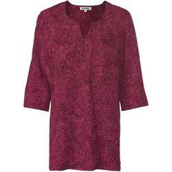 Viskose-Bluse, Muster fuchsia, 54