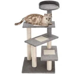PawHut Katzenkratzbaum Spanplatten, Plüsch, Sisal