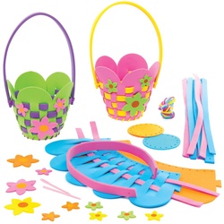 Flecht-Bastelsets "Blumenkorb" (pro Set 4) Flecht und Weben Bastelsets