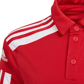 adidas Squadra 21 Polo Shirt, Team Power Red/White, 5-6 Years