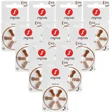 60x Siemens Signia Hörgerätebatterien 312 PR41 1,45V Zink-Luft