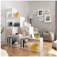 Habeig Stufenregal Stufenregal Bücherregal Treppenregal Raumteiler Wohnzimmer 145x145cm 2255