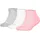 Puma Sneakersocken 3er Pack Grau/Rosa/Weiß 35-38
