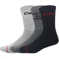 Coca Cola Herren Tennis-Socken (Gr. 35-38, grau)