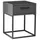 Stella Trading Nachtschrank SUNA 40 x 52 x 38,5 cm Grau
