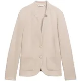 Damen Slim Fit Blazer mit Ottoman Struktur beige Uni Gr S