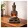 wall-art K&L Wall Art Buddha Figur Steinoptik Sitzende Buddhastatue Feng Shui Deko Fensterbank Dekofigur Tempelwächter 15x11x25 cm