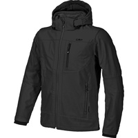 CMP Herren Zip Hoodie Softshell Jacke (Größe L, schwarz)