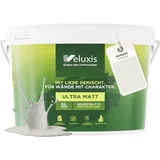 Veluxis Wandfarbe Hellgrau Beige Creme Matt Innenfarbe – Deckkraft Klasse 1, VOC-frei, Ohne Grundierung, Tropfarm – Wohnzimmer & Schlafzimmer – 5L (Shady Sugar)