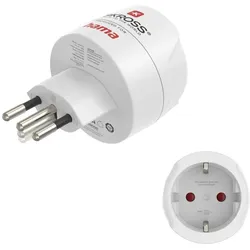 00223484 Reiseadapter Typ J, L, N, 3-polig, für die Schweiz, Italien und Brasilien