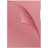 Q-Connect KF00306 Sichthülle, A4, 100 Stück genarbt rot