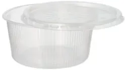 Verpackungsbecher mit Deckel PP rund 250 ml 95067 , 1 Packung = 50 Stück