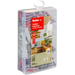 fischer Outdoor EasyHook easyDIY Box + Schraube rostfrei (144 Teile)