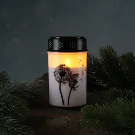 MARELIDA LED Grablichter Pusteblume 12 cm 2 St. weiß