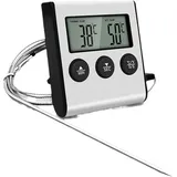 Fleischthermometer zum Kochen von Lebensmitteln, Thermometer mit Sonde zum Grillen von Fleisch, Grillen, Wasser, Milch, Wein, Flüssigkeit mit Sonde,
