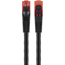 goobay 55433 15 m Cat6 U/UTP, Schwarz