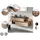 Fackelmann Waschtischunterschrank 2 Schubladen 100 x 50 x 46 cm Braun/Schwarz