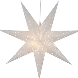 Papierstern Galaxy - Sternenbilder - hängend - 7-zackig - 60 cm - inkl. E14 Fass...