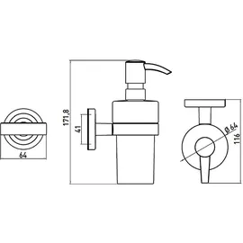 EMCO Polo Seifenspender 130ml Kristallglas