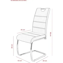 Hela Tische, 2er Set (BHT 43x48x45 cm) - Stoff - BHT 43x48x45 cm