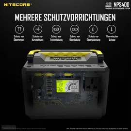 Nitecore SET Nitecore NPS400 Akku Power Station 117000mAh + Solarpanel 100W