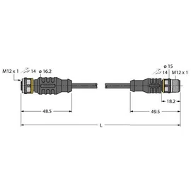 Turck Aktuator- u. Sensorleitung RKC4.4T-P #6634656
