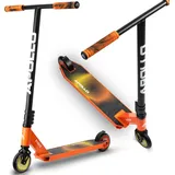 Apollo Stunt Scooter Profi Stuntroller, Kinderroller Eagle, - schwarz/orange - Orange