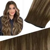 Fshine Sew in Extensions Echthaar Haar Tressen Echthaar Tressen Zum Einnähen