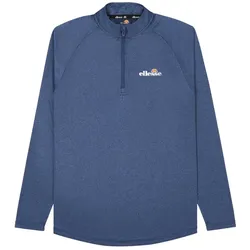 ellesse Herren Langarm-Shirt BOVARO - Fitness, Sport, Stehkragen, Zipper, Logo Blau XL