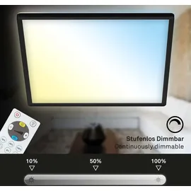 Briloner LED Panel Slim 42 cm, schwarz, utraflach CCT