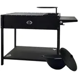 Grillpeter Mangal Set Batyr 80 Schaschlikgrill 80cm mit Grillrost Kasan 8L