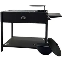 Grillpeter Mangal Set Batyr 80 Schaschlikgrill 80cm mit Grillrost Kasan 8L