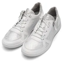 ARA Roma Damen Weite H Silber/Weiß 37,5