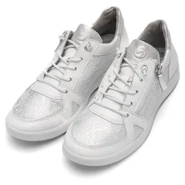 ARA Roma Damen Weite H Silber/Weiß 37,5