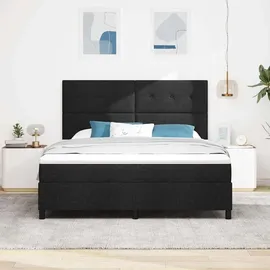 vidaXL Boxspringbett 180 x 200 cm Schwarz