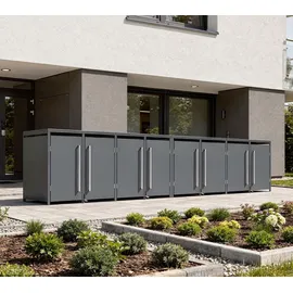 Westmann Mülltonnenbox 530 x 116 x 80 cm grau