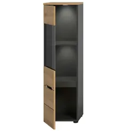 xonox.home Vitrine Canu 36 x 33 x 125 cm Grau