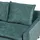 Beliani Ecksofa Blaugrün aus Samtstoff L-Förmig Rechtsseitig Universal Traditionell Wohnzimmer - Blau/Schwarz