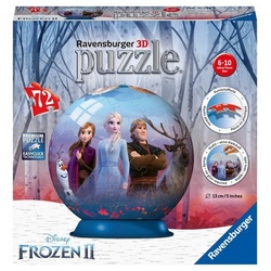 Ravensburger Puzzle - Ravensburger 3D Puzzle 11142 - Puzzle-Ball Disney Frozen 2 - 72 Teile - Puzzle-Ball Für Fans Von Anna Und Elsa Ab 6 Jahren