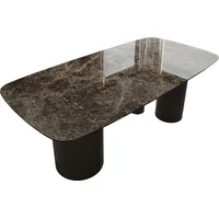 DeLife Esstisch Edge Boot 200x100 Keramik Laminam® Emperador Extra