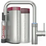 quooker deutschland gmbh Quooker Flex Square, PRO3 & CUBE, Voll-Edelstahl, FXSSST PRO3 CUBE2, **inkl. CUBE Filter Starter Set** inkl. 7 JAHRE GARANTIE