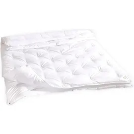 Traumschlaf Faserdecke Down Touch Active Vierjahreszeiten, Füllung: 100% Polyester 200x220 cm - weiß
