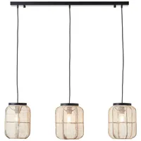 Brilliant Pendelleuchte Tannah schwarz natur), H: 123cm, Lampen