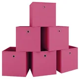 VCM 6er Set Faltbox Klappbox Boxas - Rosa