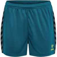 Hummel Damen Hmlauthentic Pl Shorts Blue Coral, XS